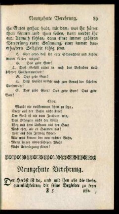 Neunzehnte Verehrung