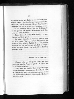 Berlin, den 4. März 1901