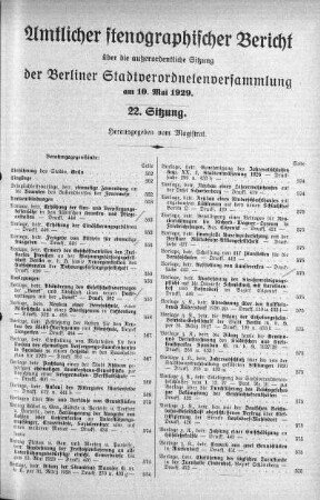 Sitzung 22, 10. Mai 1929