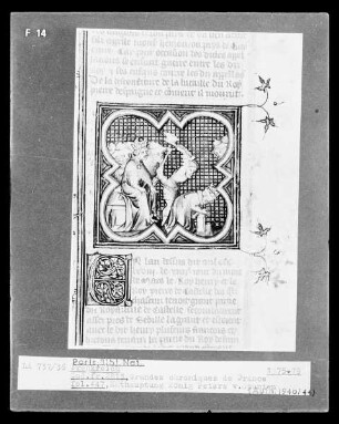 Grandes Chroniques de France — Enthauptung König Peters von Spanien, Folio fol. 447