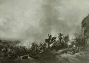 Reiterei im Kampfe mit Bauern
