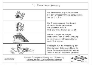 Lokale Ertragsermittlung zur Steuerung kleinräumiger Düngungsmassnahmen