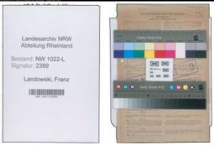 Entnazifizierung Franz Landowski , geb. 22.04.1896 (Buchhalter)