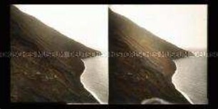 Lavafluss vom Vulkan Stromboli