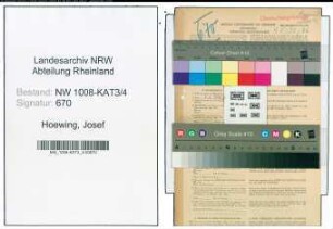 Entnazifizierung Josef Hoewing , geb. 10.02.1899 (Verw.Angestellter)