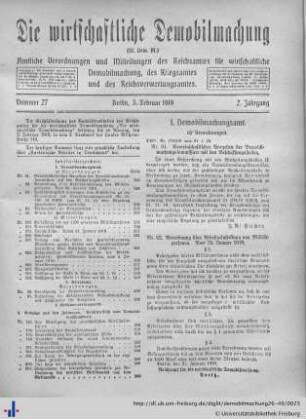 Nr. 27, 3. Februar 1919