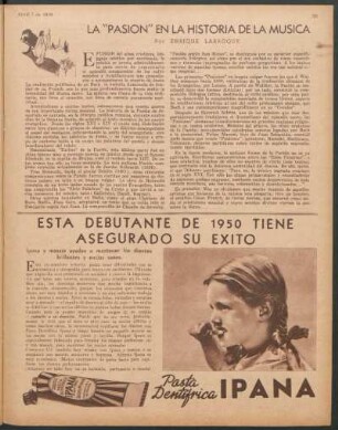 La "pasión" en la historia de la música
