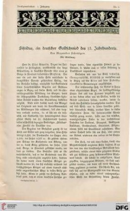 Sifridus, ein deutscher Goldschmied des 13. Jahrhunderts