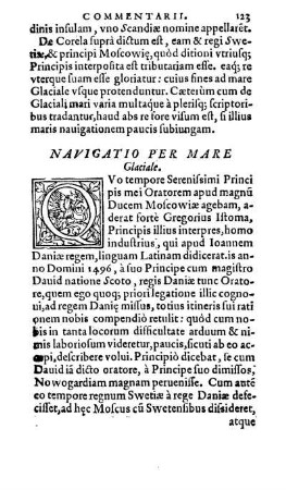 Navigatio per Mare Glaciale