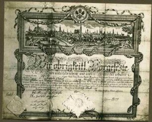 Geleitbrief des Hafners Nicolaus Labat (Lavall ? - Lawaldt ?), 1796 aus Kirchheimbolanden