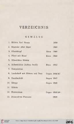 Gemälde (Nr.1-31)