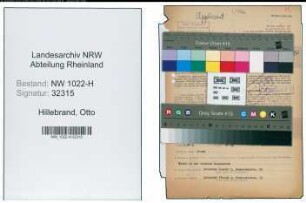 Entnazifizierung Otto Hillebrand , geb. 18.10.1921 (Schlosser)