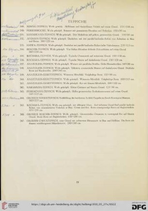 Teppiche (Nr. 349-367)