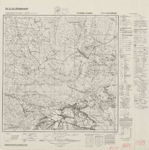 2593 Liebenberg, Topographische Karte 1:25000 (4cm - Karte)
