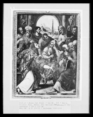 Der heilige Stephanus in der Synagoge
