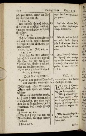 XV. Capitel - XXI. Capitel.