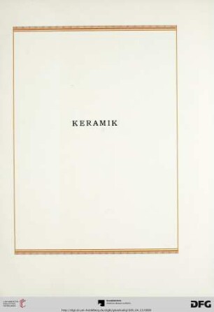 Keramik (Nr. 1-95)