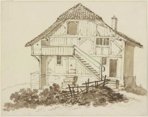 Bauernhaus, von vorne gesehen