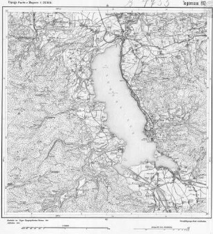 812 Tegernsee Topographische Karte von Bayern 1:25.000 [Positionsblätter]