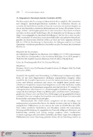11. Epigraphische Datenbank römischer Inschriften
