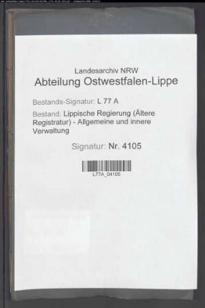 Auseinandersetzung zwischen dem Gut Niederbarkhausen und Oerlinghausen über die gemeinsame Hude- und Holznutzung und Spezialteilung der Gemeinheiten zu Oerlinghausen