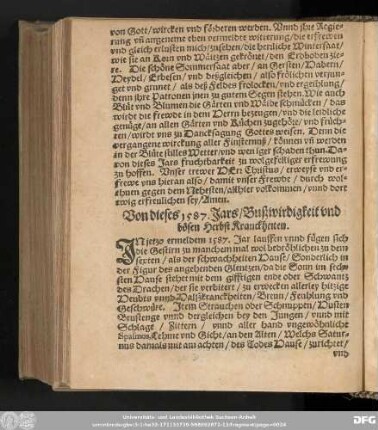 Von dieses 1578. Jars/ Bußwirdigkeit und bösen Herbst Kranckheiten.