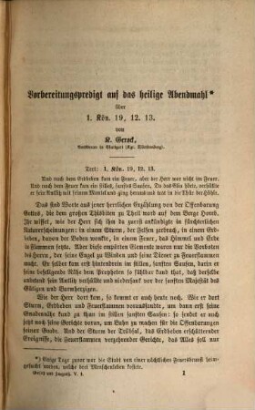 Gesetz und Zeugniß : ein Monatsblatt zum homiletischen Studium u. zur Erbauung. 5, 5. 1863