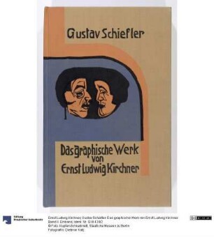 Gustav Schiefler. Das graphische Werk von Ernst Ludwig Kirchner. Band II. Einband
