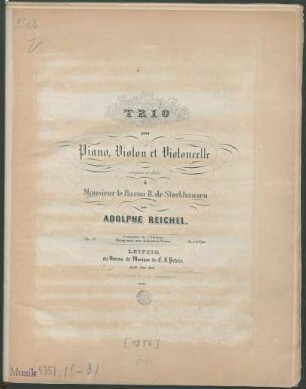 Trio pour Piano, Violons et Violoncelle : Op. 17.