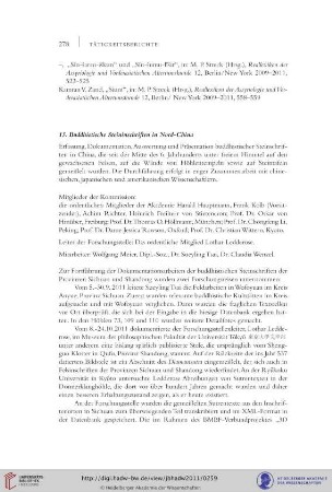 13. Buddhistische Steininschriften in Nord-China