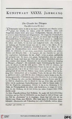 Die Stunde des Bürgers