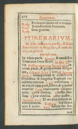 Itinerarium.