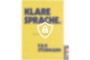 Klare Sprache.