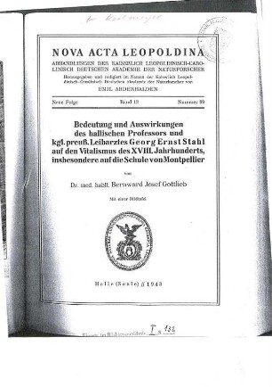 Buchauszug bezüglich Kielmeyer