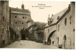 Kriebstein. Burg Kriebstein Burghof