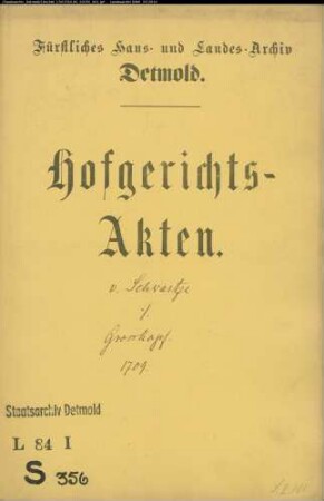 von Schwartz, Rittmeister zu Braunenbruch gegen Konduktor Henrich Großkopf - Abrechnung über die Pacht