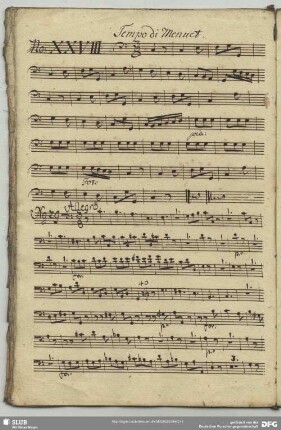28. Anonymus, Menuette, C-Dur