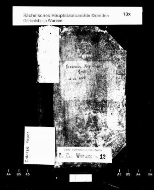 Gerichtshandels- und Konsensbuch von Bennewitz (bei Wurzen), Nepperwitz und Grubnitz (bei Wurzen), Bd. 05