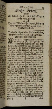Kirchen-Gebete