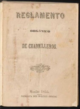 Reglamento orgánico de cuadrilleros