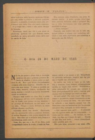 O dia 18 de maio de 1565