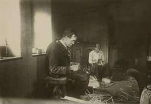 Spankorbflechterei, Lauter, Erzgebirge, 1930