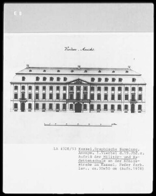 Kassel & Kriegsschule (Militär- und Kadettenschule) & Königsstraße