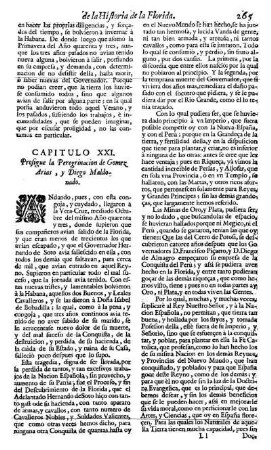 Cap. 21. Prosigue la Peregrinacion de Gomez Arias, y Diego Maldonado.