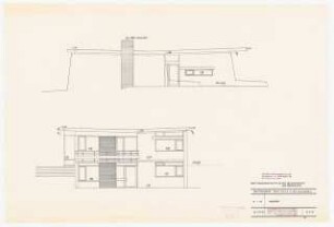 Haus und Garten Prof. Roth, Göttingen-Nikolausberg: Ansichten 1:50