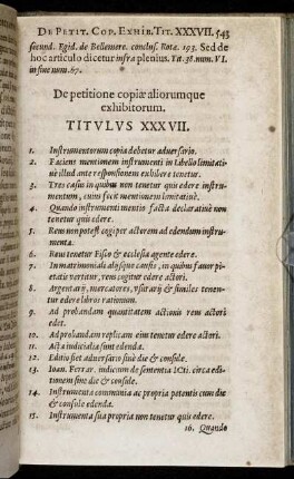 Titulus XXXVII. - Titulus XL.