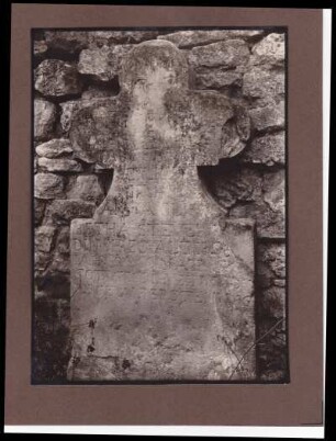 alter Friedhof. Grabkreuz Anna Elisabetha Steuerwald +1702?