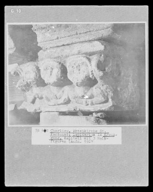 Kapitell mit drei Halbfiguren