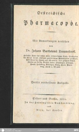 Oestreichische Pharmacopöe