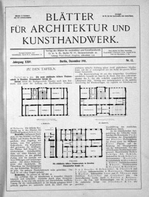 No. 12, Dezember 1911